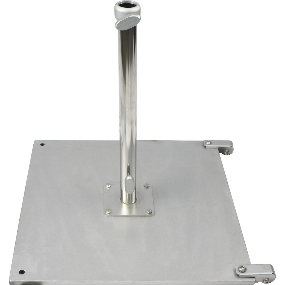California Umbrella Patio Furniture Parts & Accessories: Umbrella Base, Silver, Galvanized Steel - 194061628133