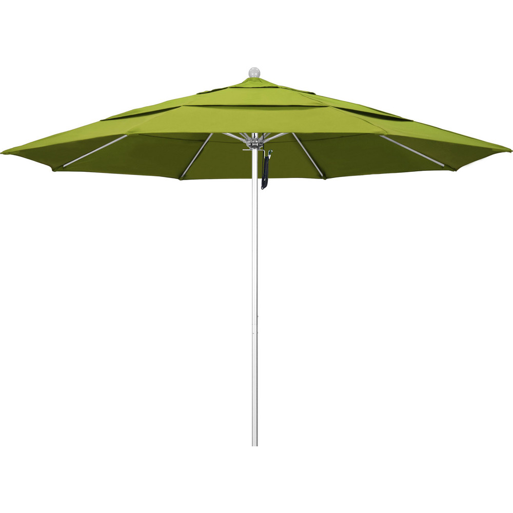 California Umbrella Patio Umbrella: 132" Dia, 8.917' High, Pacifica, Ginkgo, Aluminum Frame - 194061619247