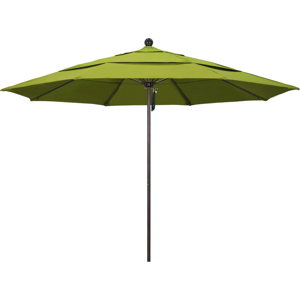 California Umbrella Patio Umbrella: 132" Dia, 8.917' High, Pacifica, Ginkgo, Aluminum Frame - 194061619247