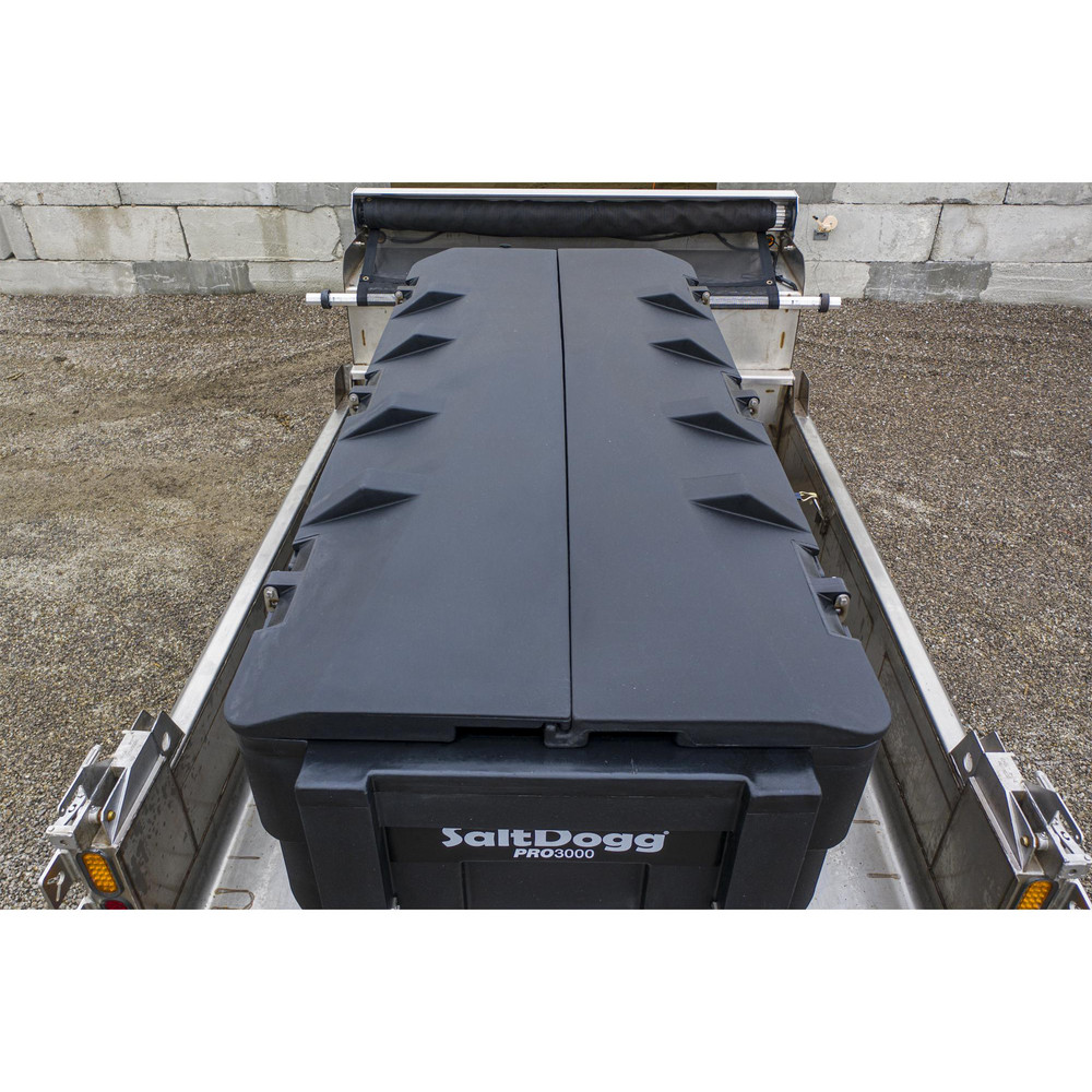 Buyers Products Landscape Spreader Accessories: Type: Lid for Salt Spreaders; Product Compatibility: PRO3000 and PRO3000CH Spreaders; Material: Polyethylene - 3047876