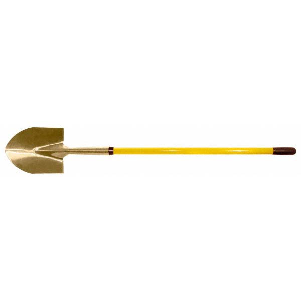 Ampco Scooping Shovel: Aluminum Bronze, Round, 9" Blade Width - S-83FG