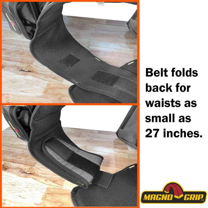 MagnoGrip 19-Pocket Builders Tool Belt with Integrated Back Support - 006-604