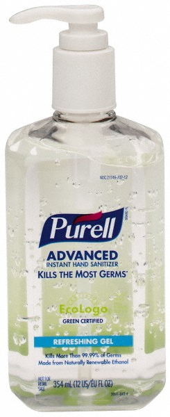 ZEP Hand Sanitizer: Gel, 800 mL Cartridge - 90601