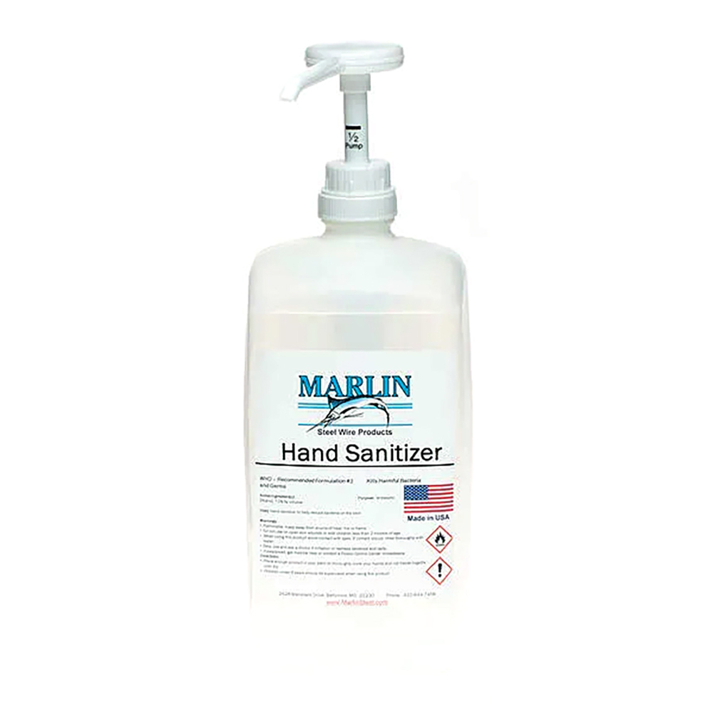 Marlin Steel Wire Products Hand Sanitizer: Liquid, 1 Gal Bottle, Contains Alcohol - 02467014-99