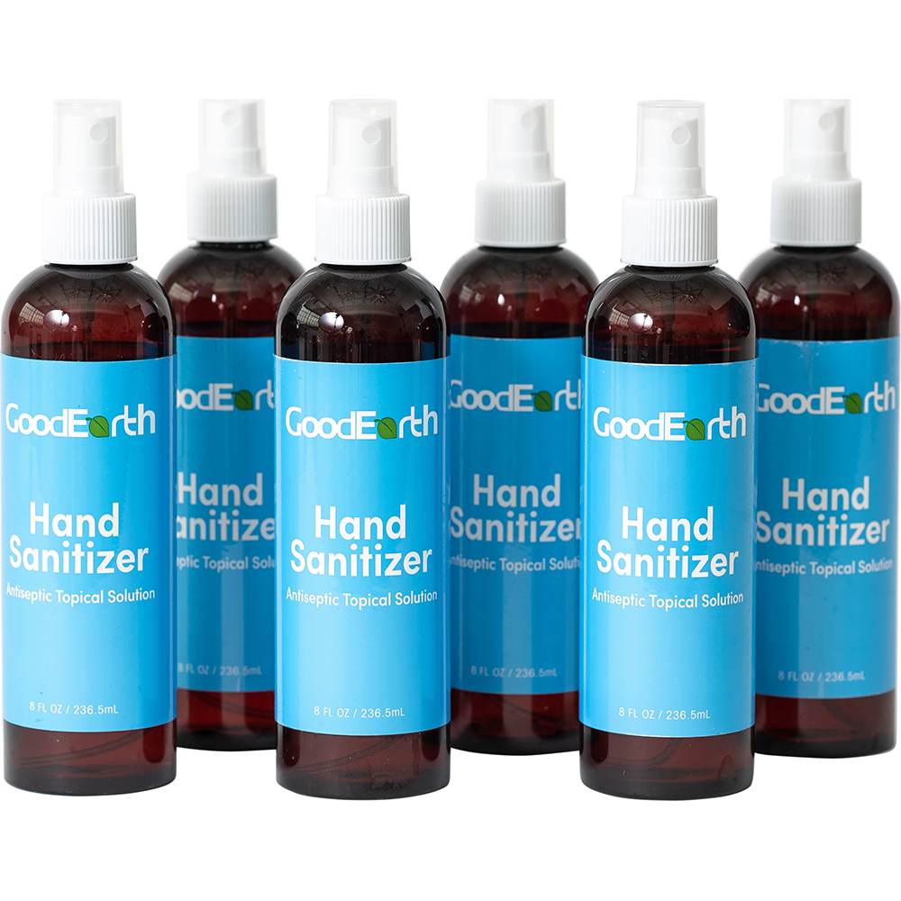 GoodEarth Hand Sanitizer: Liquid, 8 oz Bottle, Contains Alcohol - 18667