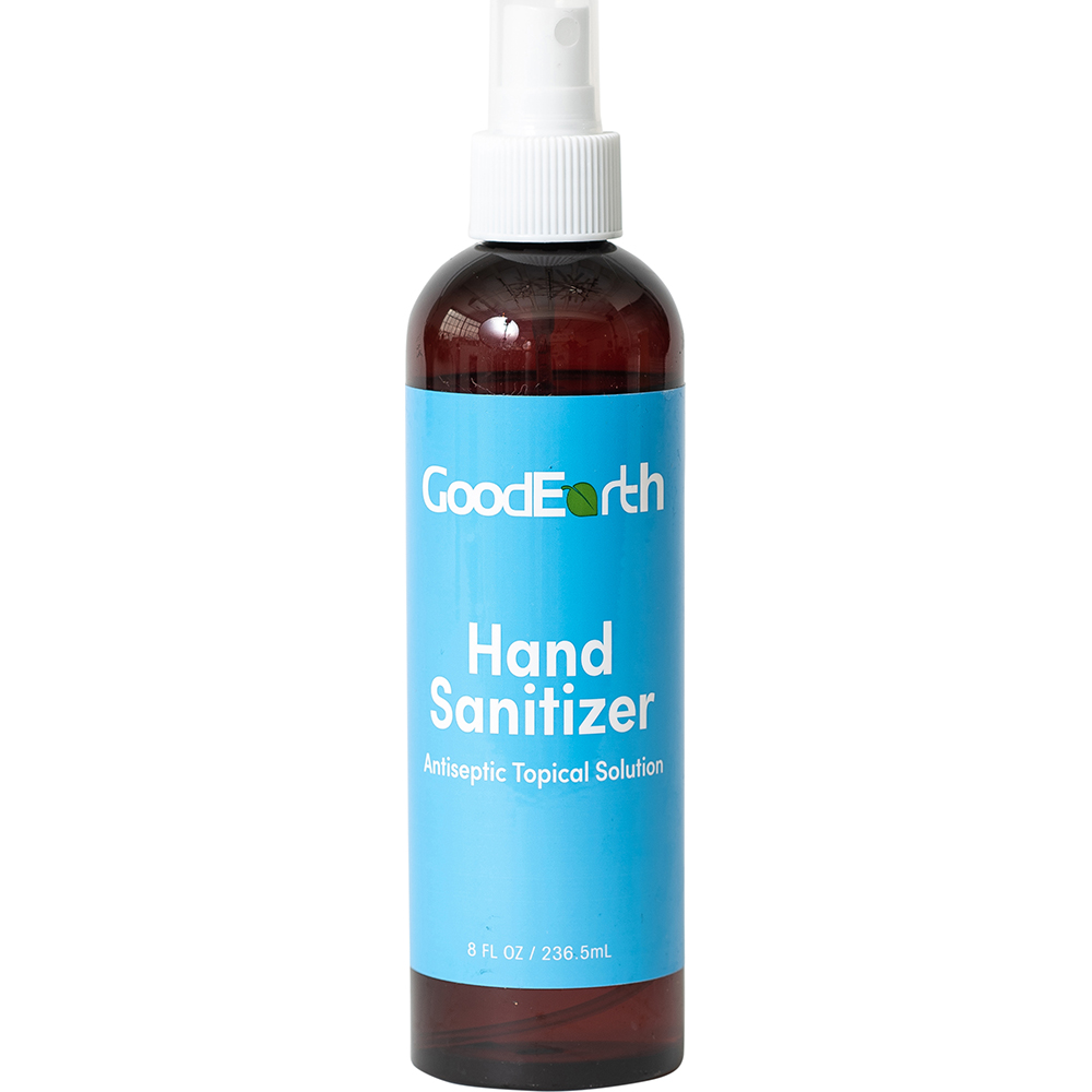 GoodEarth Hand Sanitizer: Liquid, 8 oz Bottle, Contains Alcohol - 18667