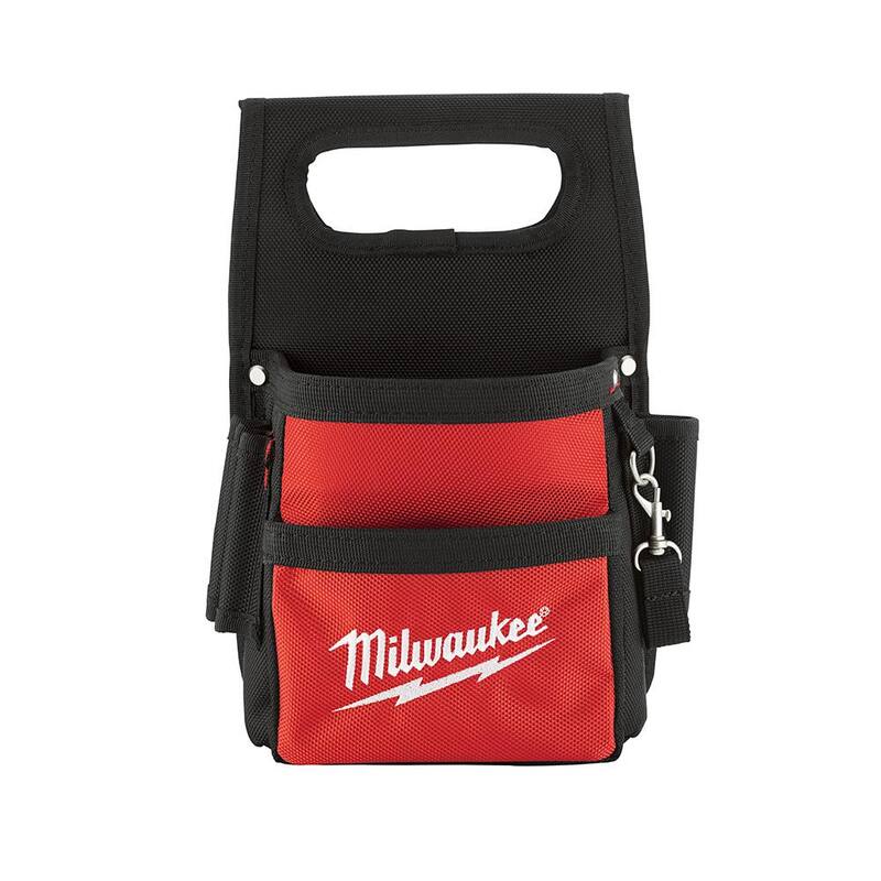 Milwaukee General Contractor Work Belt with Suspension Rig with 11 in. Compact Electricians Pouch - 48-22-8120-48-22-8111