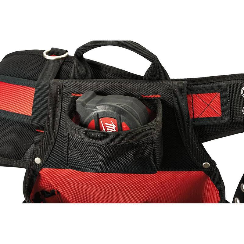 Milwaukee General Contractor Work Belt with Suspension Rig with 11 in. Compact Electricians Pouch - 48-22-8120-48-22-8111
