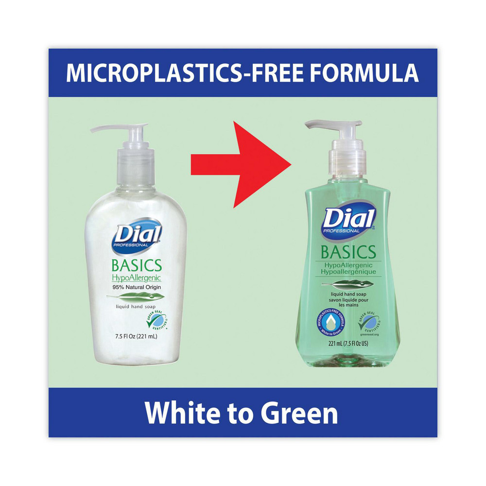 Dial Basics MP Free Liquid Hand Soap, Unscented, 7.5 oz, 12/Carton - DIA33256