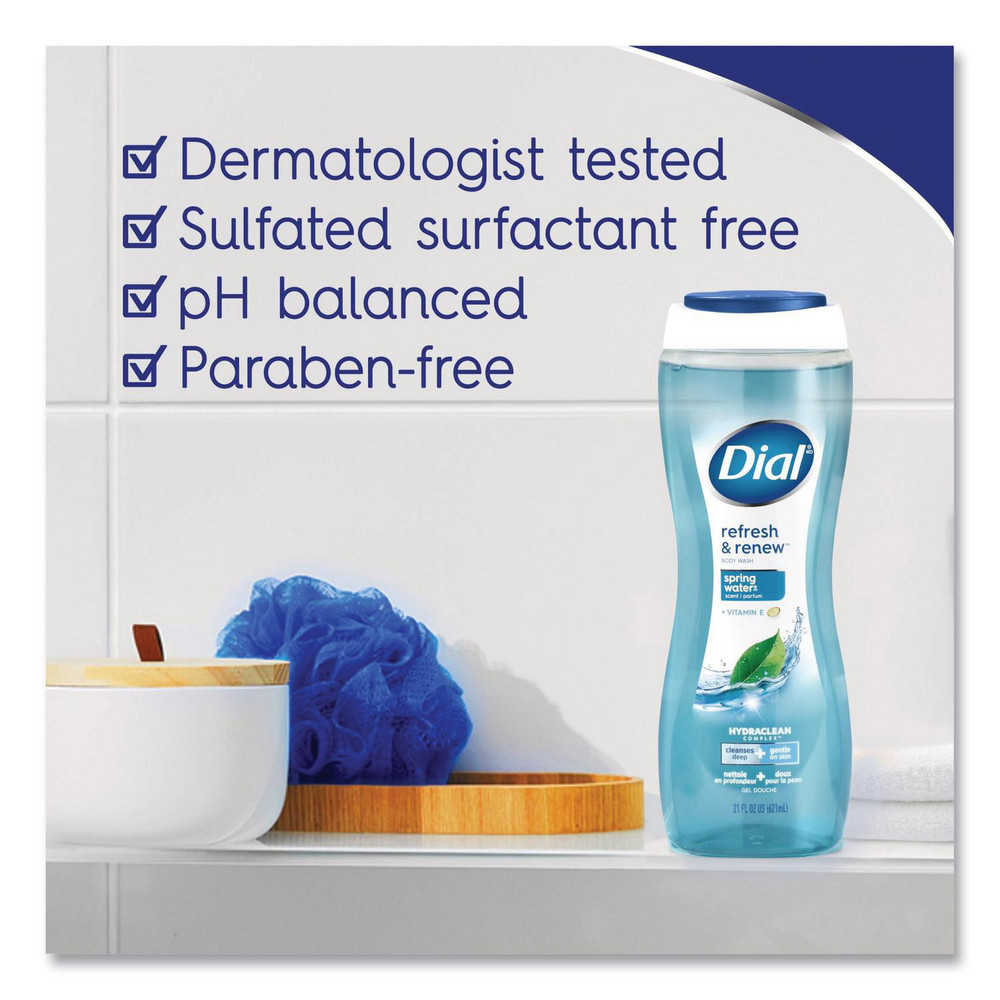 Dial Body Wash, Spring Water Scent, 16 oz, 6/Carton - DIA02653