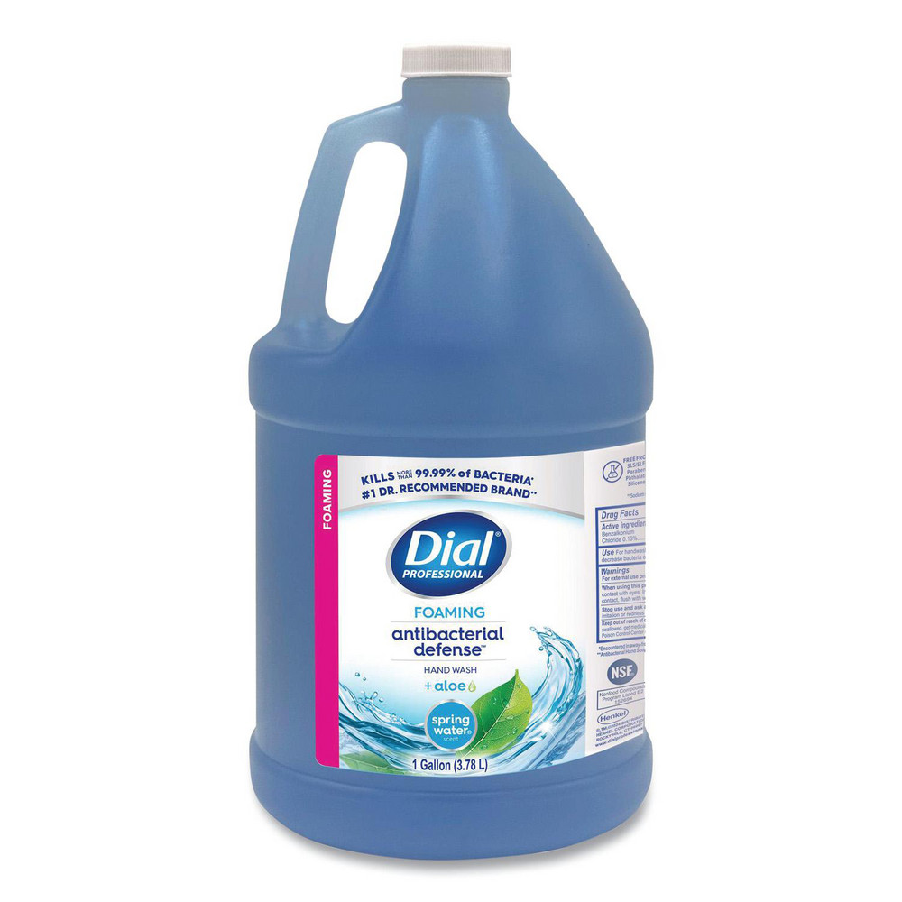 Dial Antibacterial Defense Foaming Hand Wash Refill, Plus Aloe Formula, Spring Water Scent, 1 gal, 4/Carton - DIA35458