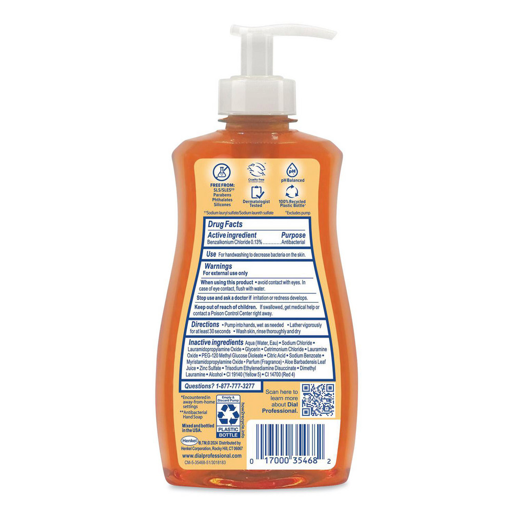 Dial Antibacterial Defense Gold Hand Soap + Aloe, Original, 11 oz Pump Bottle, 12/Carton - DIA35470