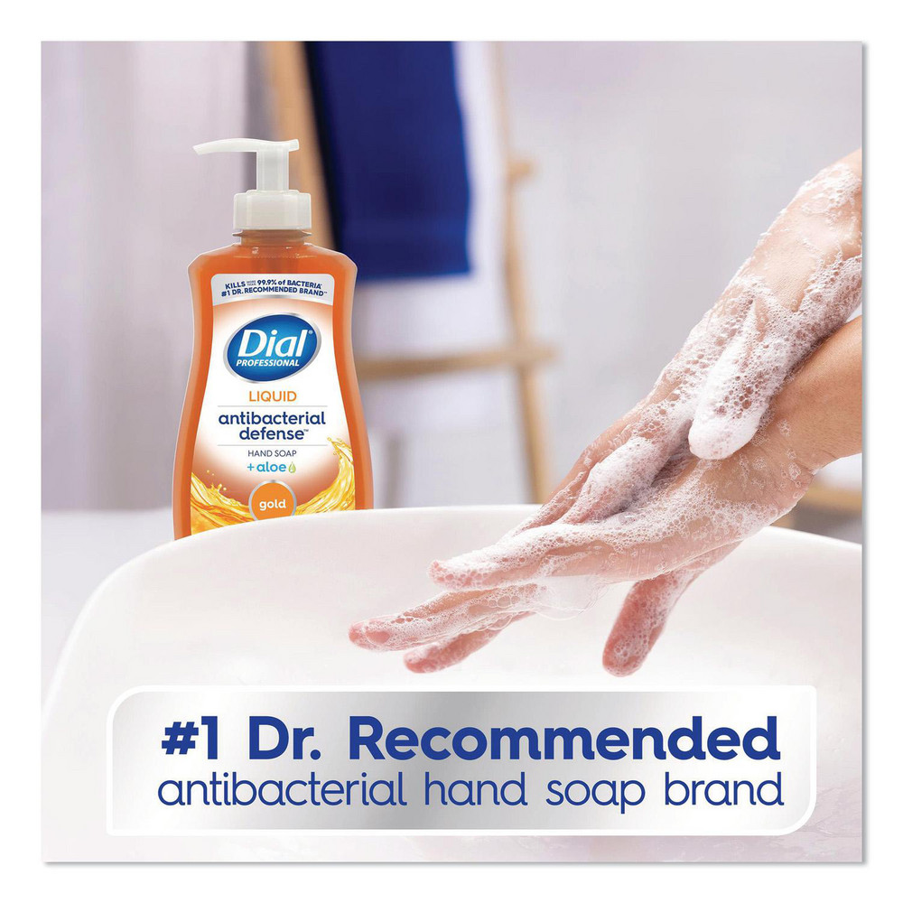 Dial Antibacterial Defense Gold Hand Soap + Aloe, Original, 11 oz Pump Bottle, 12/Carton - DIA35470