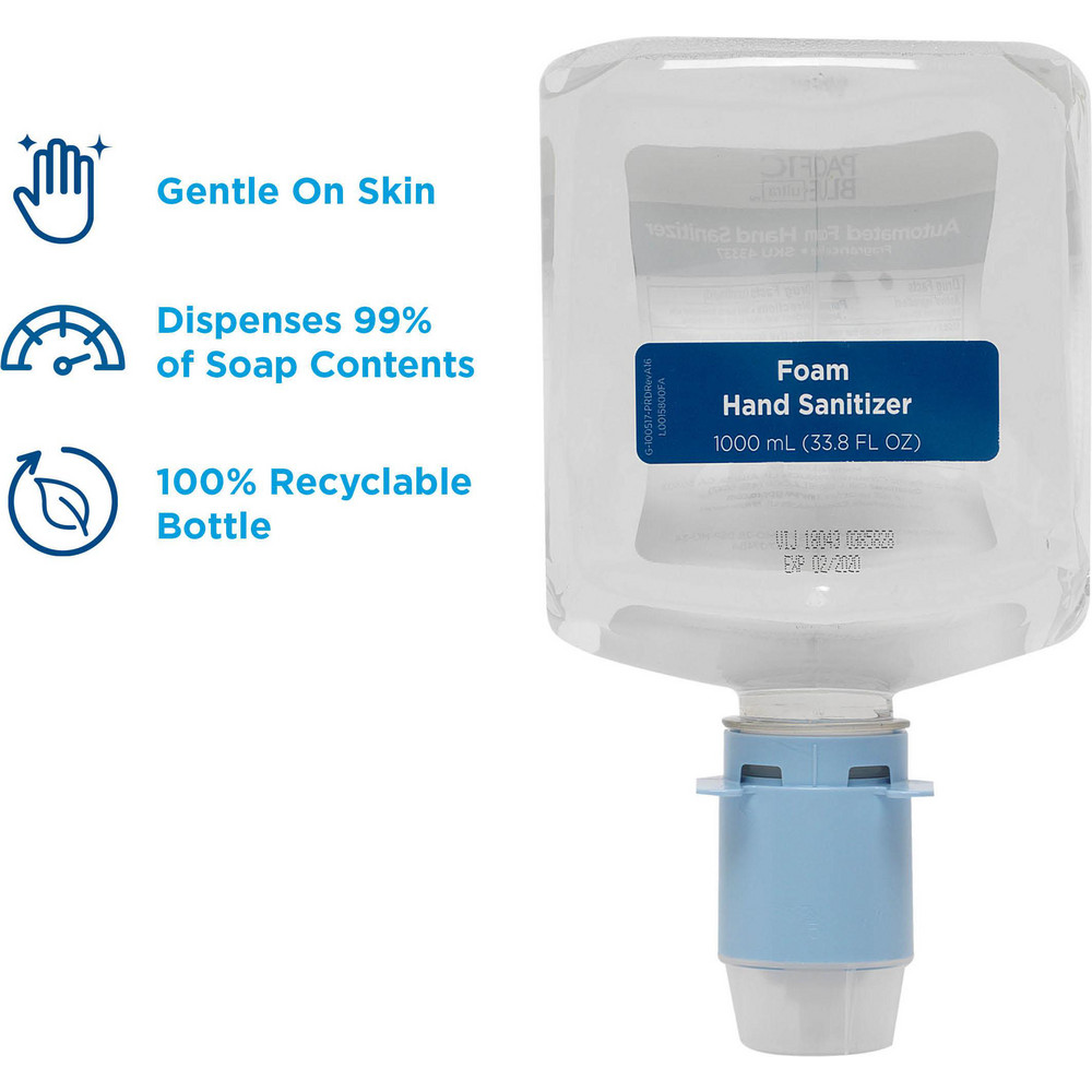 Georgia Pacific Pacific Blue Ultra Foam Sanitizer Refills For Automated Touchless Soap/Sanitizer Dispenser, Dye & Fragrance Free - 43337