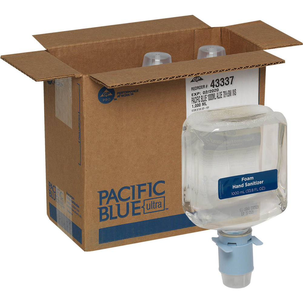 Georgia Pacific Pacific Blue Ultra Foam Sanitizer Refills For Automated Touchless Soap/Sanitizer Dispenser, Dye & Fragrance Free - 43337
