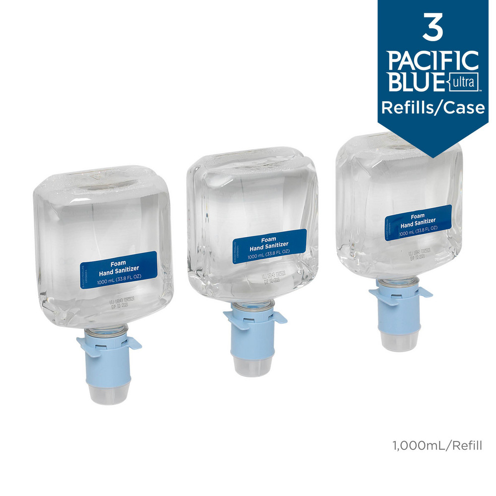 Georgia Pacific Pacific Blue Ultra Foam Sanitizer Refills For Automated Touchless Soap/Sanitizer Dispenser, Dye & Fragrance Free - 43337