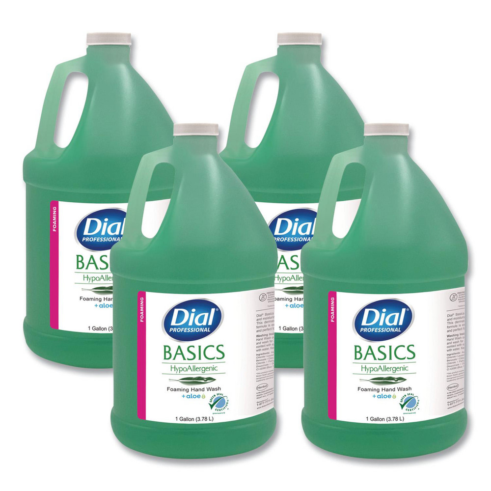 Dial Basics Hypoallergenic Hand Wash, Honeysuckle Scent, 1 gal, 4/Carton - DIA35438