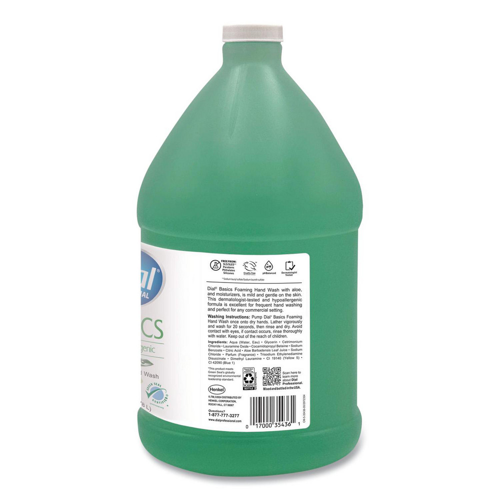 Dial Basics Hypoallergenic Hand Wash, Honeysuckle Scent, 1 gal, 4/Carton - DIA35438