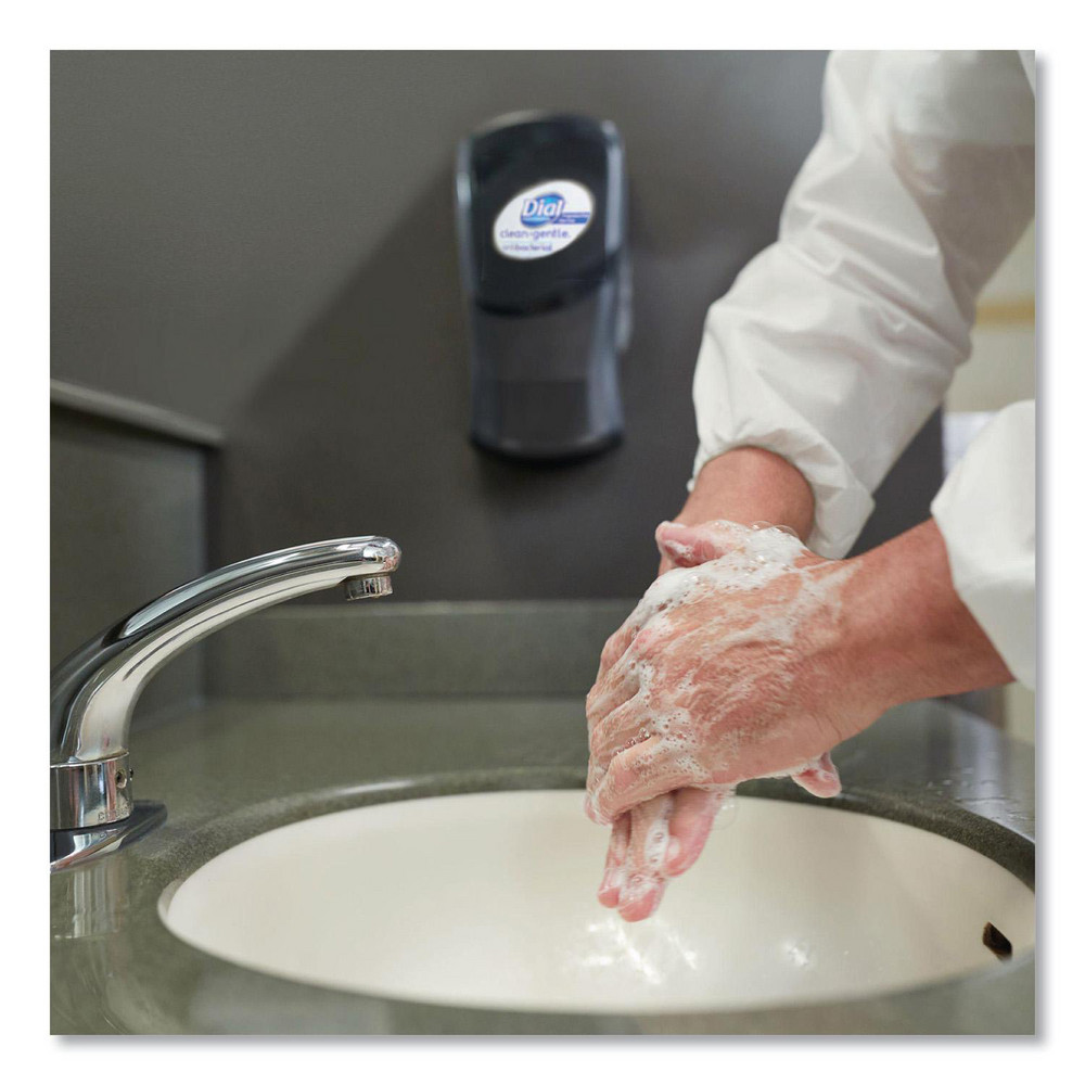 Dial Clean+Gentle Antibacterial Foaming Hand Wash Refill for FIT Manual Dispenser, Fragrance-Free, 1.2 L, 3/Carton - DIA32100CT