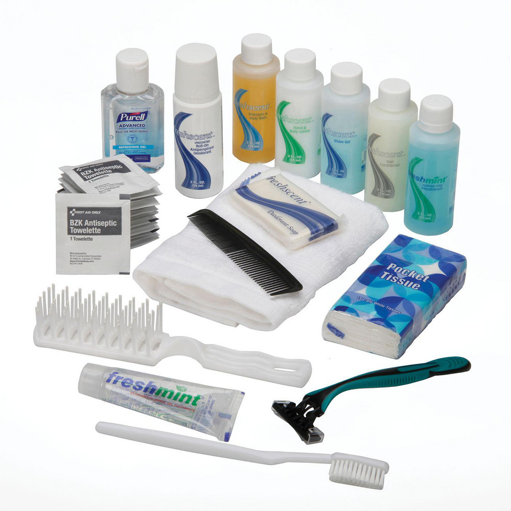 AbilityOne Toiletries: EMERGENCY PERSONAL HYGIENE REPLENISHMENT KIT - 8530016988424