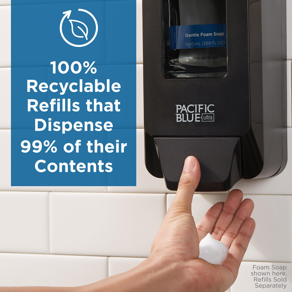 Georgia Pacific Pacific Blue Ultra Antimicrobial Bzk Foam Soap Dispenser Refills For Manual Dispensers, Antimicrobial Pacific Citrus - 43819