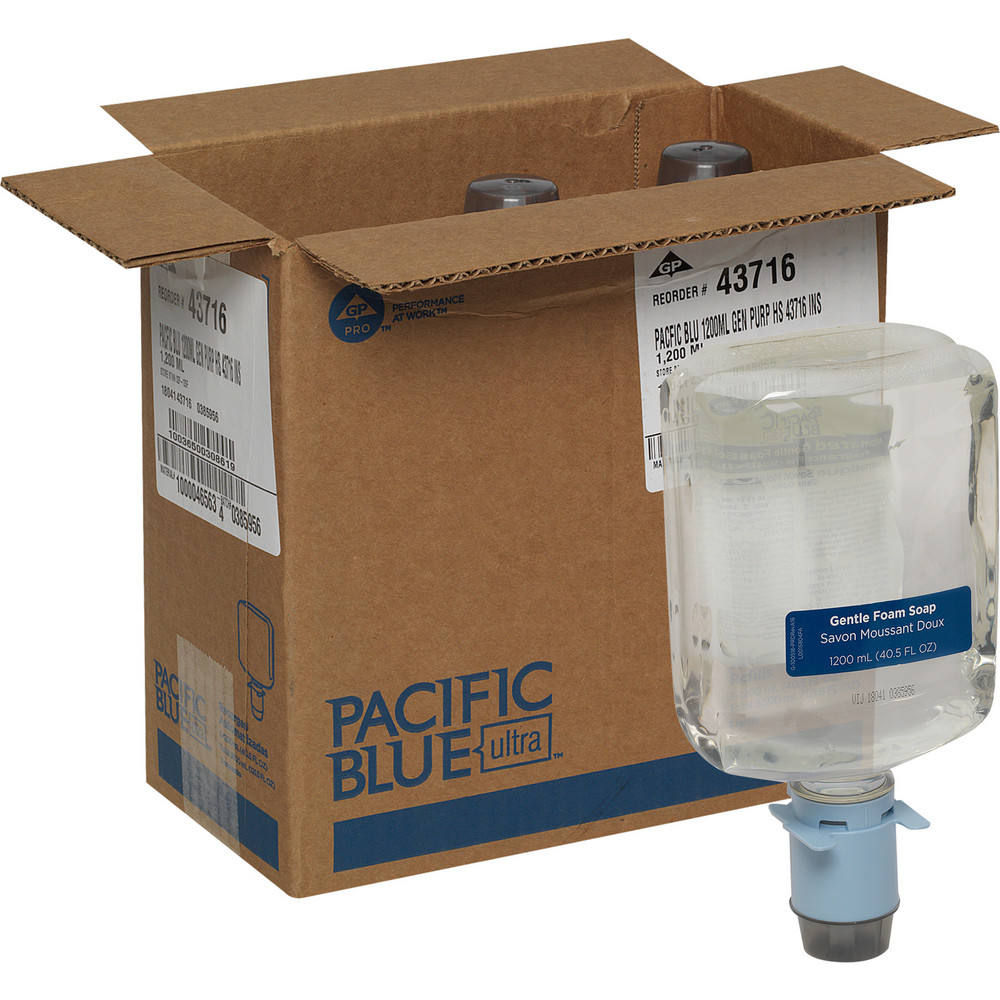 Georgia Pacific Pacific Blue Ultra Antimicrobial Bzk Foam Soap Dispenser Refills For Manual Dispensers, Antimicrobial Pacific Citrus - 43819