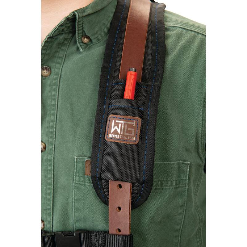 Weaver Tool Gear Comfort Plus Suspenders Leather Brown Tool Belt Suspernders - 85603-01