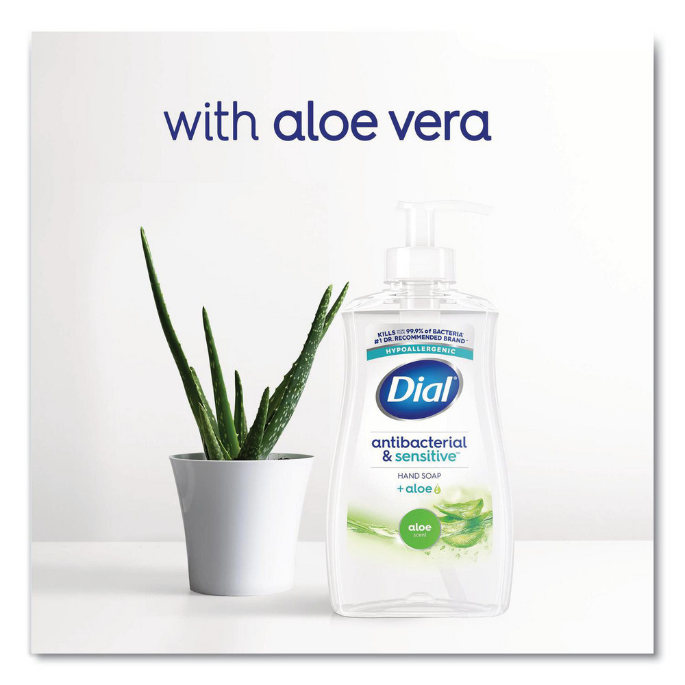 Dial Antibacterial Liquid Hand Soap, Aloe Scent, 11 oz, 12/Carton - DIA20946