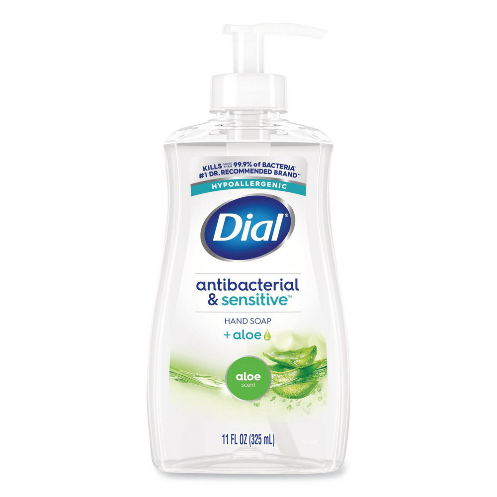Dial Antibacterial Liquid Hand Soap, Aloe Scent, 11 oz, 12/Carton - DIA20946