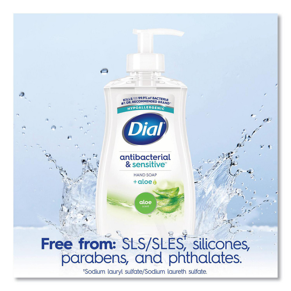 Dial Antibacterial Liquid Hand Soap, Aloe Scent, 11 oz, 12/Carton - DIA20946