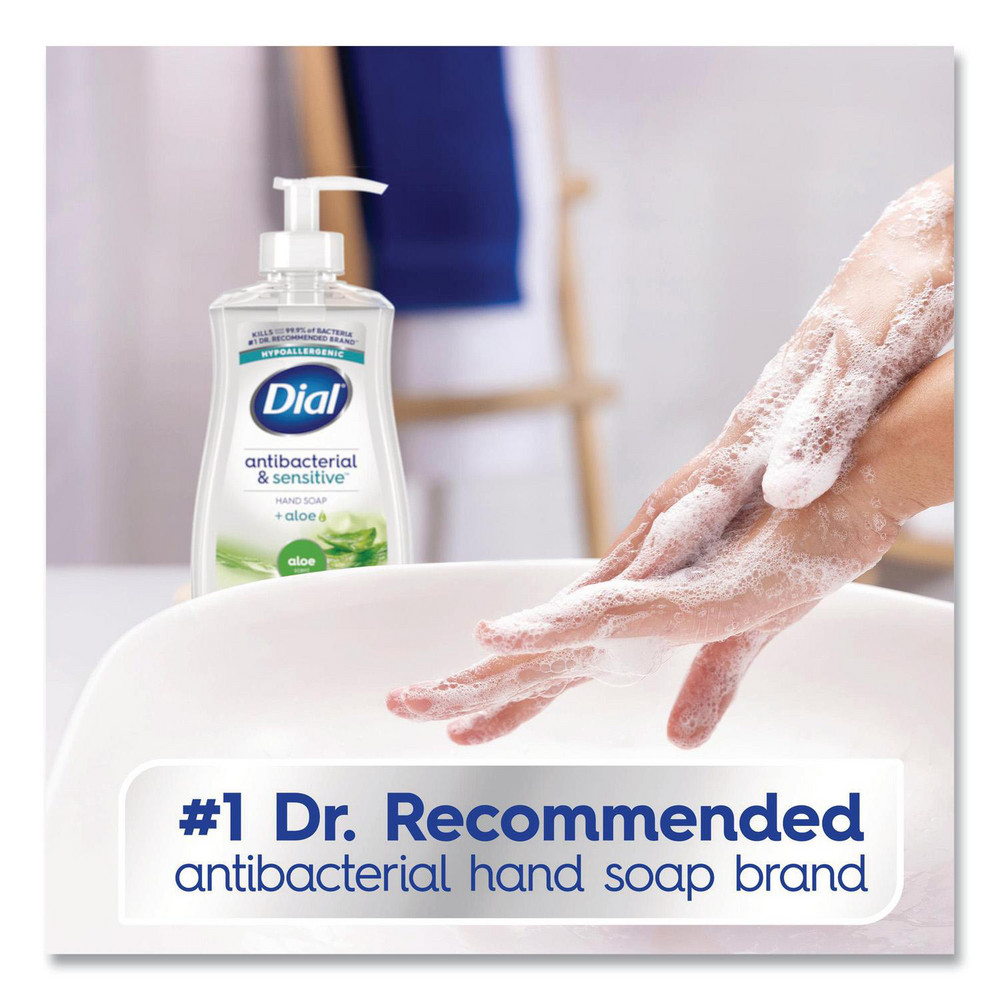 Dial Antibacterial Liquid Hand Soap, Aloe Scent, 11 oz, 12/Carton - DIA20946
