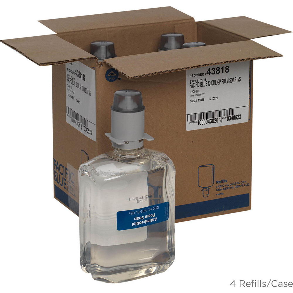 Georgia Pacific Pacific Blue Ultra Antimicrobial Foam Hand Soap Refills For Manual Dispensers, Dye- & Fragrance-Free - 43818