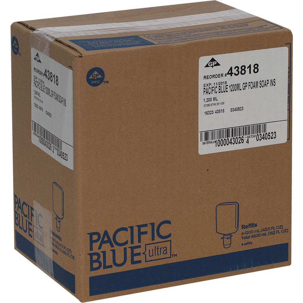 Georgia Pacific Pacific Blue Ultra Antimicrobial Foam Hand Soap Refills For Manual Dispensers, Dye- & Fragrance-Free - 43818