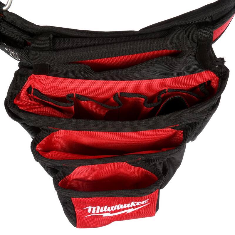 Milwaukee Adjustable Electricians Work Waist Tool Belt with 6-Piece Screwdriver Set - 48-22-8110-48-22-2706