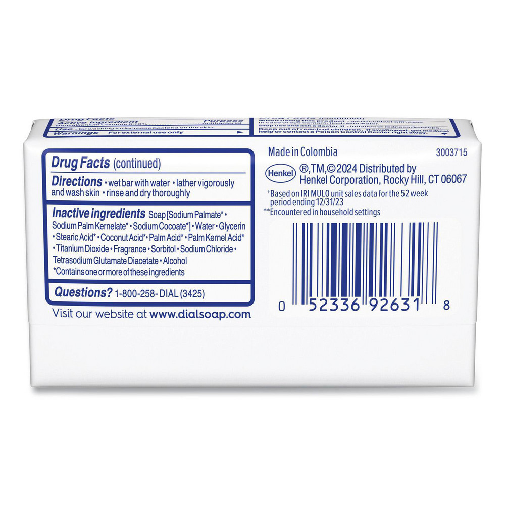 Dial Deodorant Bar Soap, Iconic Dial Soap Scent, 4 oz, 36/Carton - DIA92633
