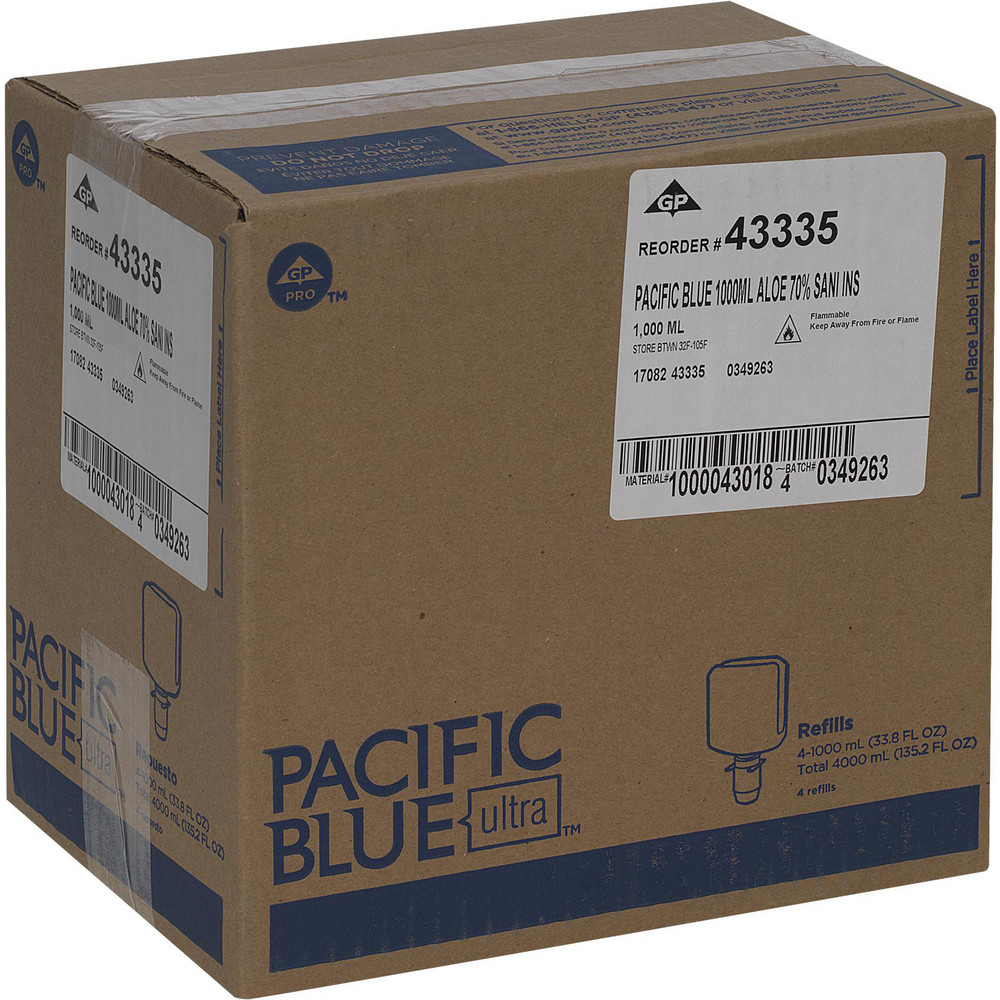 Georgia Pacific Pacific Blue Ultra Foam Hand Sanitizer Refills For Manual Dispensers, Dye & Fragrance Free - 43335