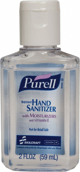 AbilityOne Hand Sanitizer: Liquid, 2 oz Bottle, Contains Alcohol - 8520015220835CS