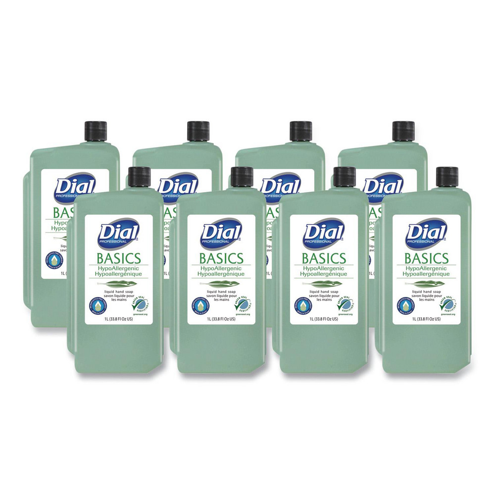 Dial Basics MP Free Liquid Hand Soap Refill, Unscented, 1 L, 8/Carton - DIA33821