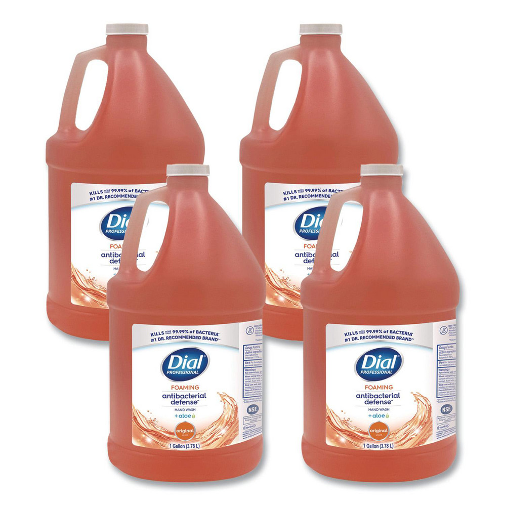 Dial Antibacterial Foaming Hand Wash Refill, Plus Aloe, Original Scent, 1 gal, 4/Carton - DIA35452