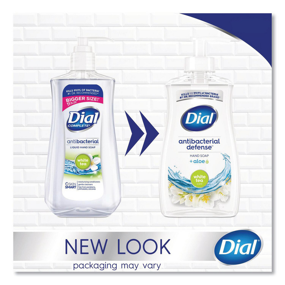 Dial Antibacterial Liquid Hand Soap, White Tea Scent, 11 oz, 12/Carton - DIA20940