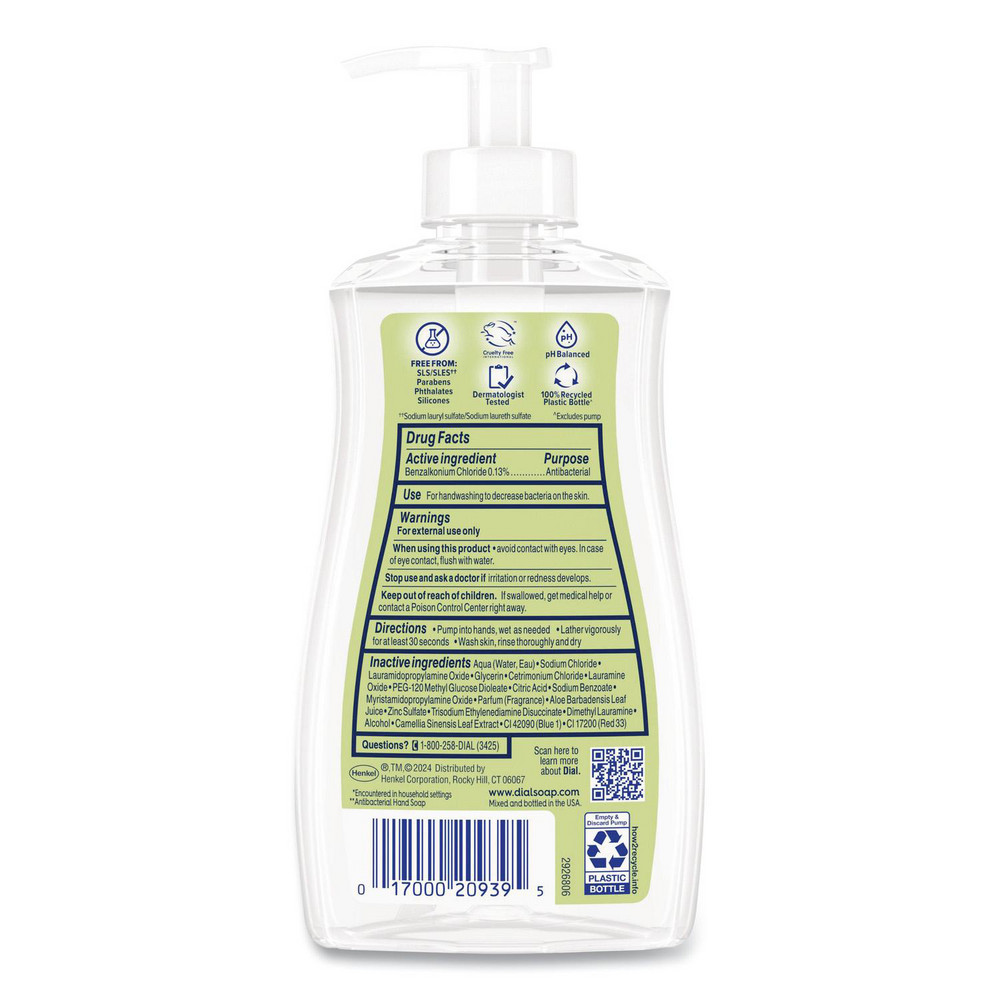 Dial Antibacterial Liquid Hand Soap, White Tea Scent, 11 oz, 12/Carton - DIA20940