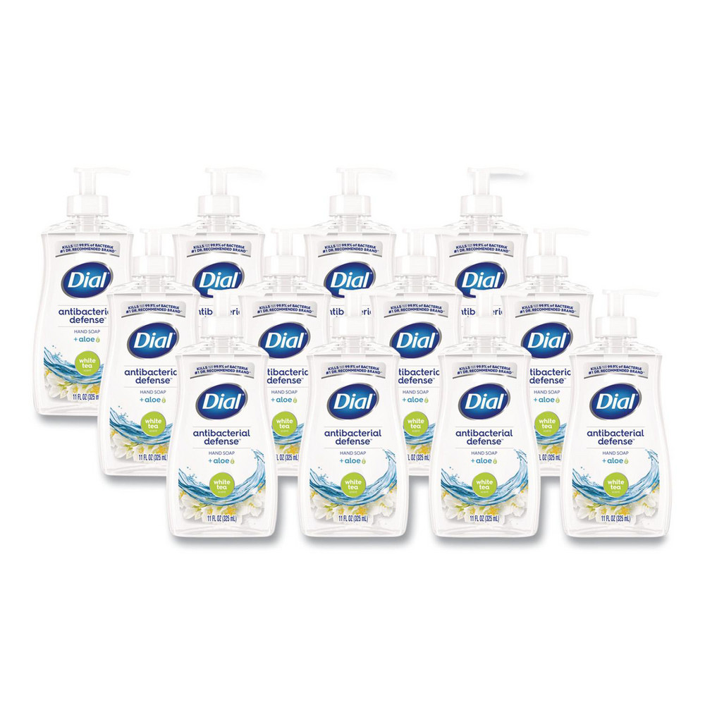 Dial Antibacterial Liquid Hand Soap, White Tea Scent, 11 oz, 12/Carton - DIA20940