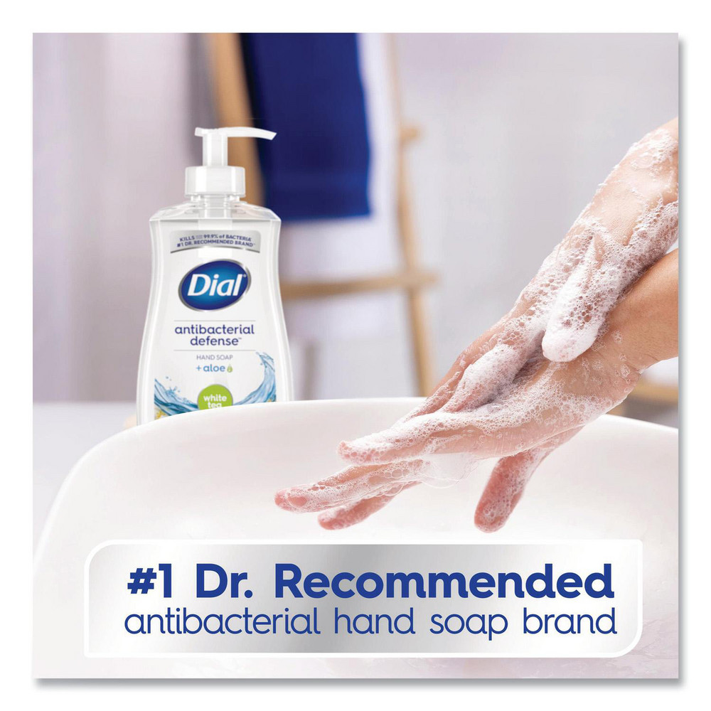 Dial Antibacterial Liquid Hand Soap, White Tea Scent, 11 oz, 12/Carton - DIA20940