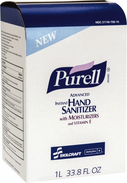AbilityOne Hand Sanitizer: Gel, 1,000 ml Dispenser Refill, Contains Alcohol - 8520015223888