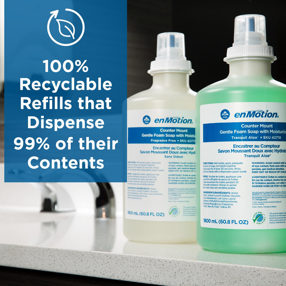 Georgia Pacific Enmotion Counter Mount Soap Dispenser Refills, Dye And Fragrance Free - 42717