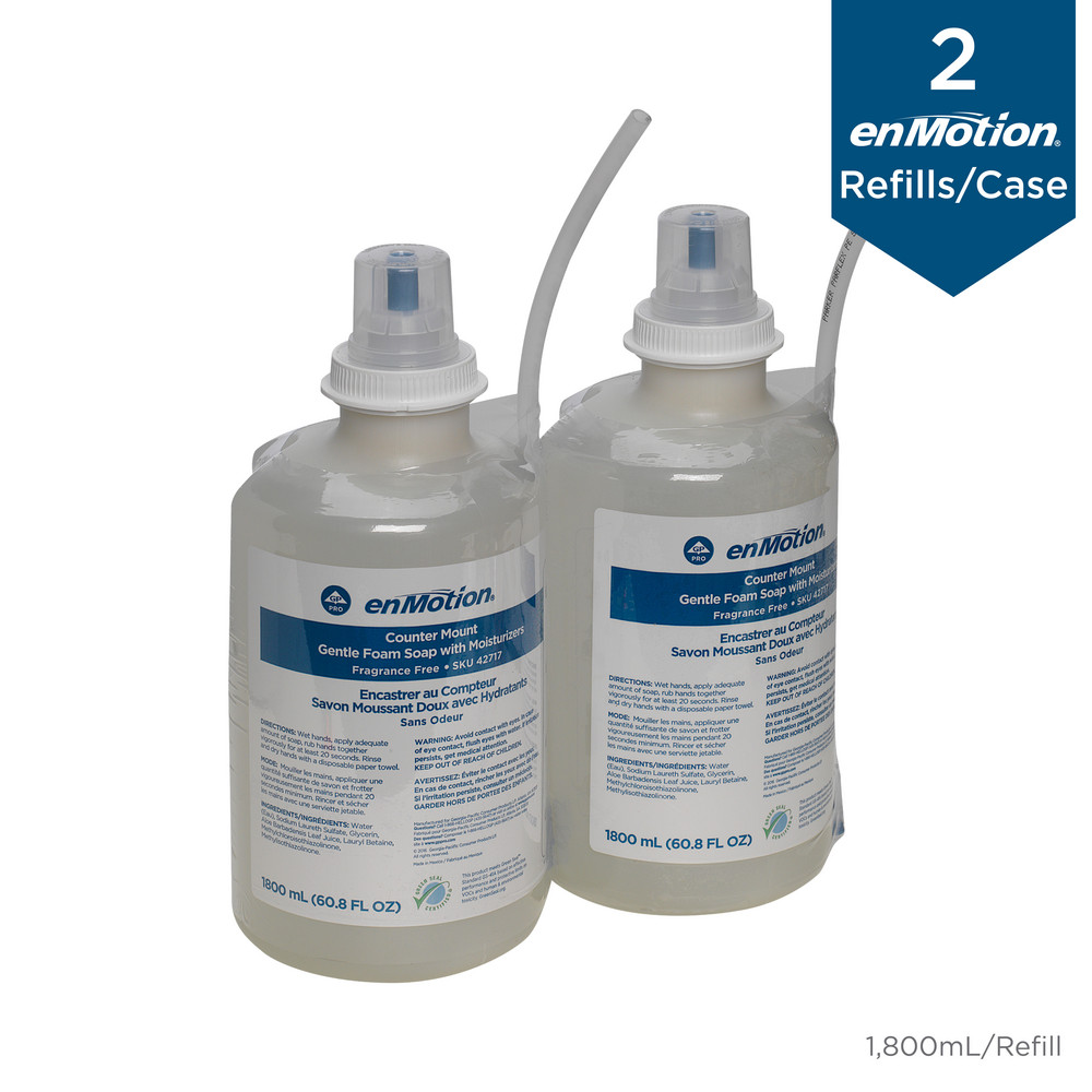 Georgia Pacific Enmotion Counter Mount Soap Dispenser Refills, Dye And Fragrance Free - 42717