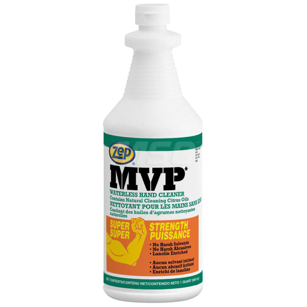 ZEP MVP Waterless Hand Cleaner, 1 qt, Citrus Scent, 12/Case - 323001