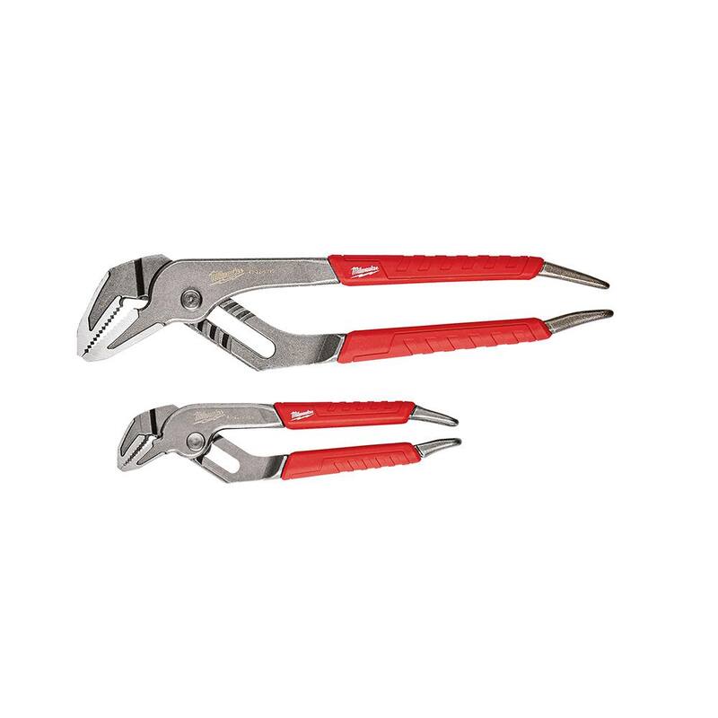 Milwaukee Contractors Work Belt with Rig with 6 in. and 10 in. Straight-Jaw Pliers Set (2-Piece) - 48-22-8120-48-22-6330