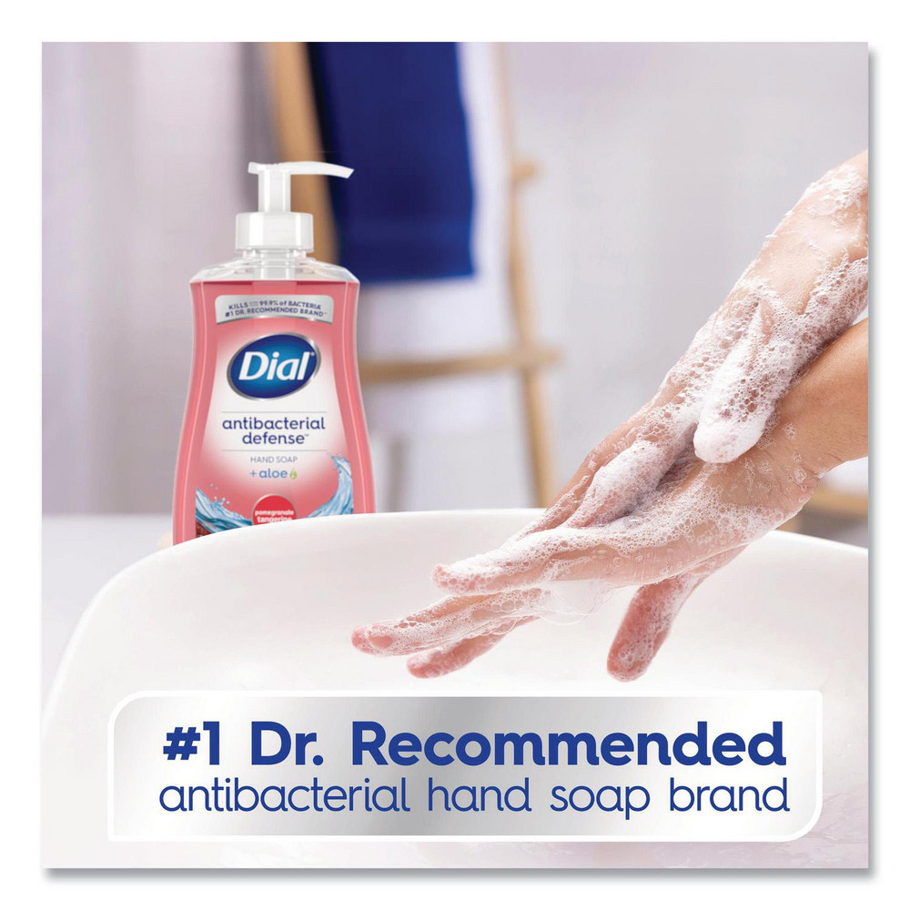 Dial Antibacterial Liquid Hand Soap, Pomegranate Tangerine Scent, 11 oz, 12/Carton - DIA20943
