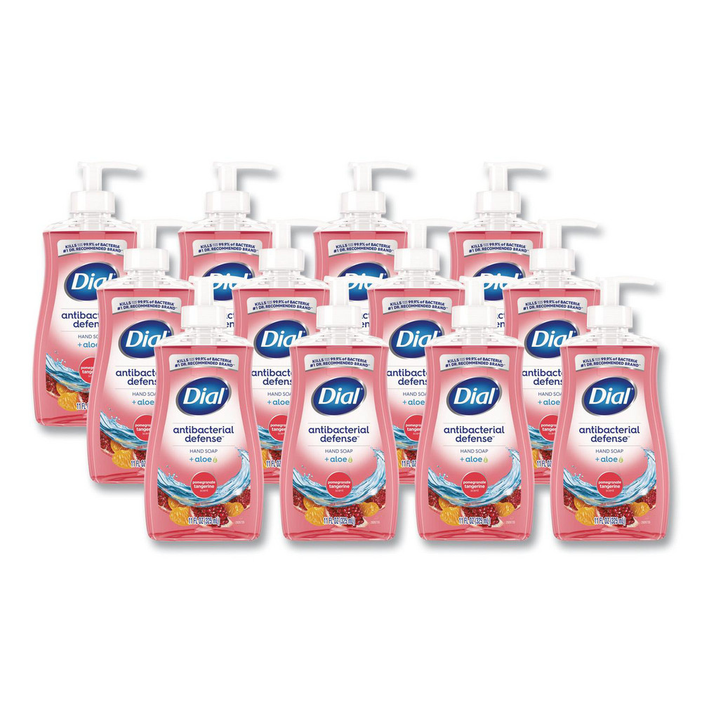 Dial Antibacterial Liquid Hand Soap, Pomegranate Tangerine Scent, 11 oz, 12/Carton - DIA20943